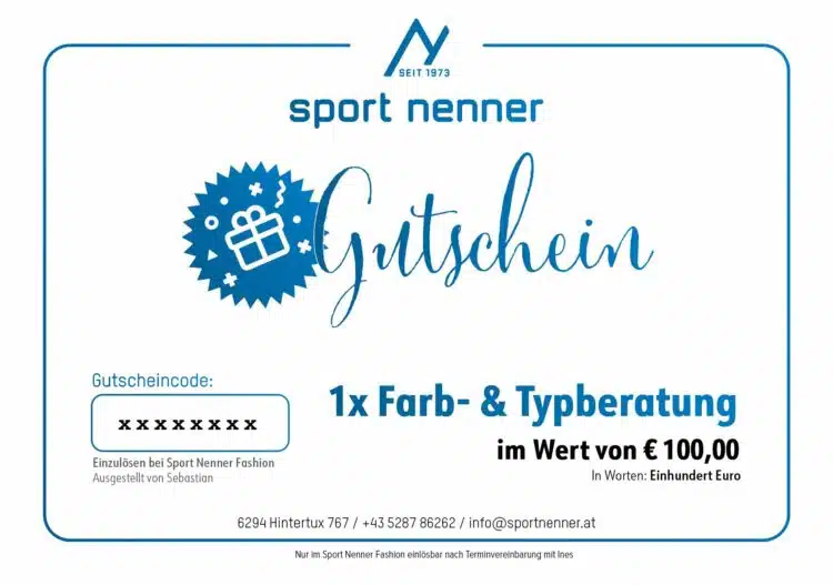 Gutschein Farb- und Typberatung